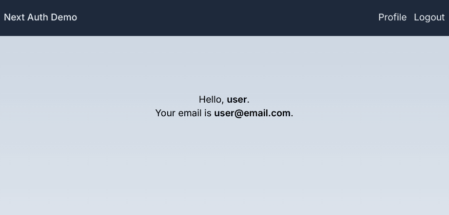 Profile page